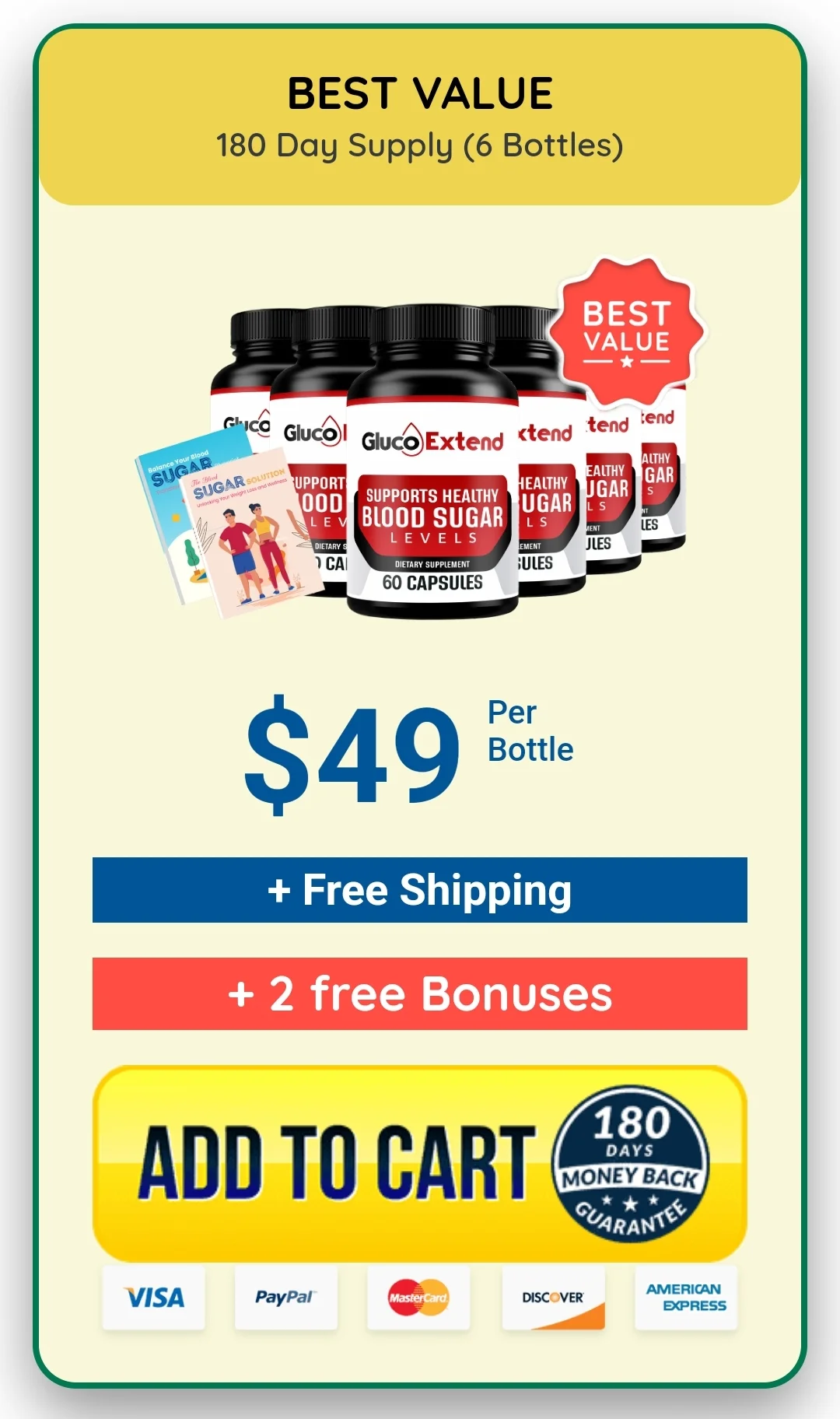 Buy GlucoExtend 6 Bottles